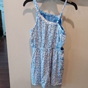 Abercrombie Kids Light Blue Floral Romper